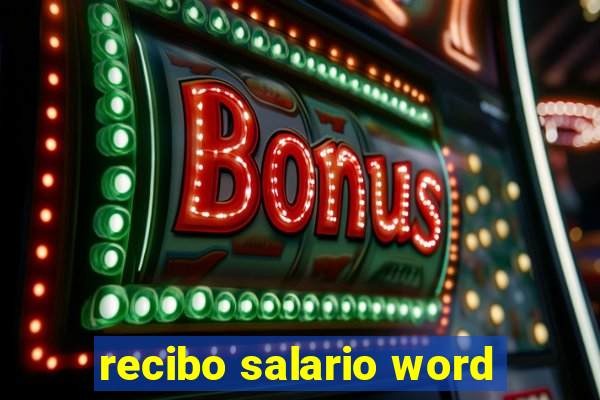 recibo salario word