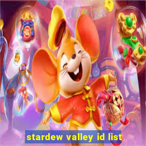 stardew valley id list