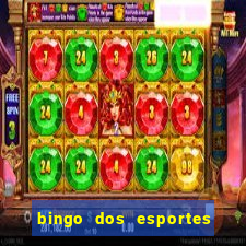 bingo dos esportes para imprimir