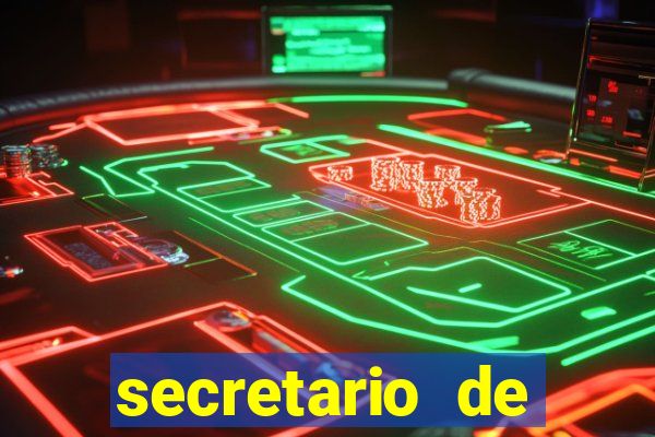 secretario de esporte salario